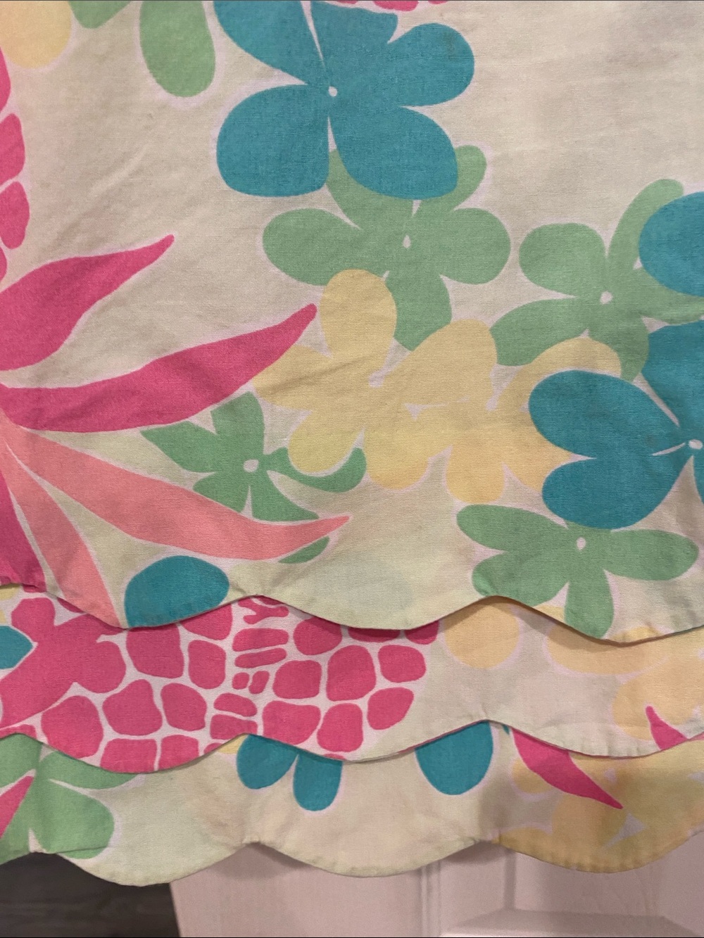 Lilly Pulitzer Pink Pineapple Scalloped Hem Mini Skirt - Picture 5 of 5